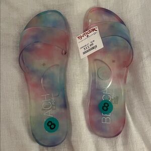 NWT Colorful Slide Sandals
